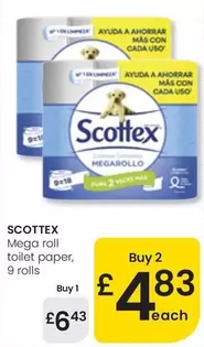 Scottex - Toilet Paper Mega Roll
