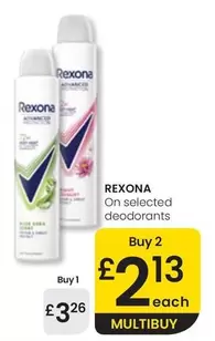 Rexona - On Selected Deodorants