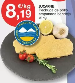 Jucarne - Pechuga De Pollo Empanada Bandeja