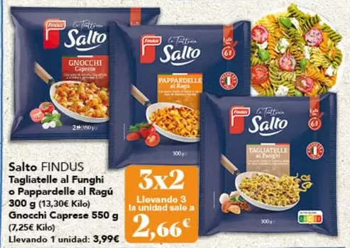 Findus - Salto Tagliatelle Al Funghi O Pappardelle Al Ragù Gnocchi Capprese