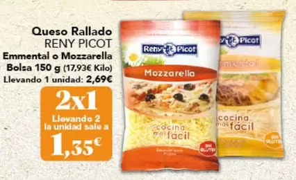 Reny Picot - Queso Rallado Emmental O Mozzarella