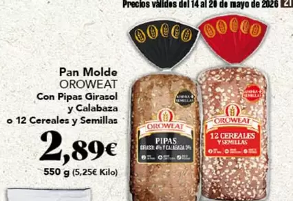 Oroweat - Pan Molde