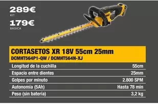 Dewalt - Cortasetos XR 18V DCMHT564P1-QW / DCMHT564N-XJ