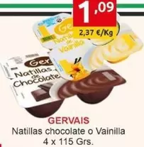 Gervais - Natillas Chocolate O Vainilla