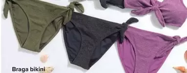 Braga Bikini Con Hilo Metalizado