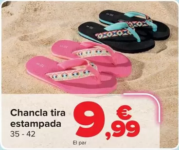 Chancla Tira Estampada