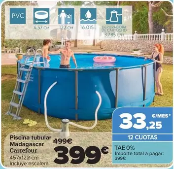 Carrefour - Piscina Tubular Madagascar