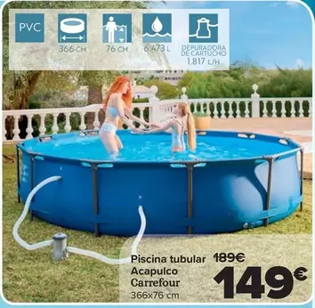 Carrefour - Piscina Tubular Acapulco