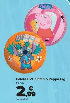 Pelota PVC Stitch O Peppa Pig