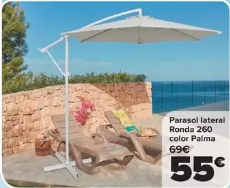 Parasol Lateral Ronda 260 Color Palma
