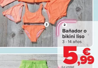 TEX - Bañador O Bikini Liso