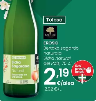 Eroski - Sidra Natural Del País