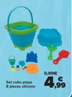 Set Cubo Playa 8 Piezas Silicona