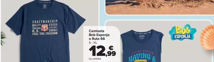 Camiseta Bob Esponja O Ruta 66