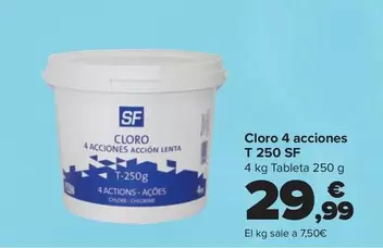 Cloro 4 Acciones T 250 Sf
