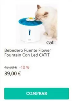 Flower - Bebedero Fuente Fountain Con Led