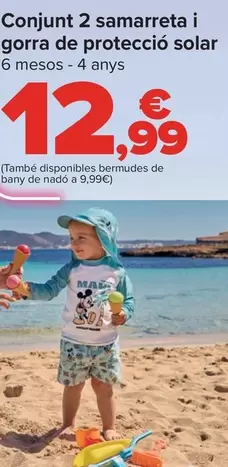 Disney - Set 2 Camiseta Y Gorra Protección Solar