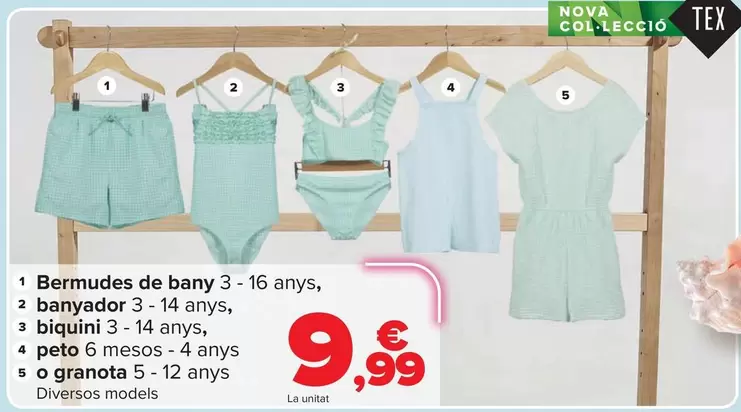 TEX - Bermuda Baño, Bañador, Bikini, Peto O Mono 