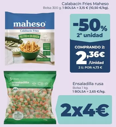 Maheso - Calabacín Fries