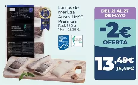 La Sirena - Lomos De Merluza Austral Msc Premium
