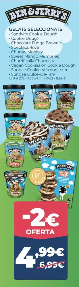 Ben & Jerry's - Gelats Seleccionats