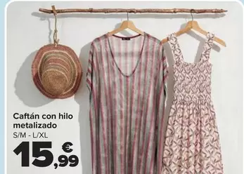 Caftán Con Hilo Metalizado