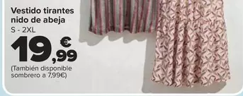 Vestido Tirantes Nido De Abeja