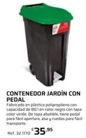 Contenedor Jardín Con Pedal
