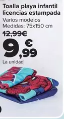 Marvel - Toalla Playa Infantil Licencias Estampada