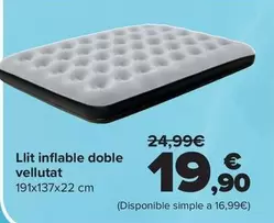 Cama Hinchable Doble Aterciopelado