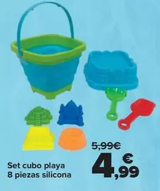 Set Cubo Playa 8 Piezas Silicona