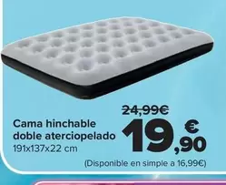 Cama Hinchable Doble Aterciopelado