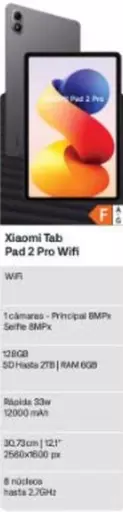 Xiaomi -  Tab Pad 2 Pro Wifi