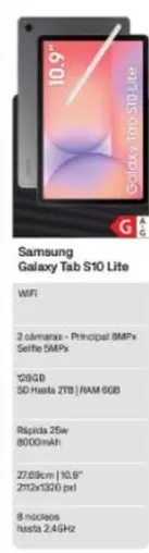 Samsung - Galaxy Tab S10 Lite