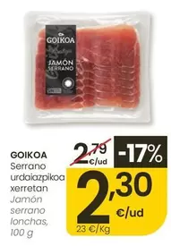 Goikoa - Jamon Serrano Lonchas