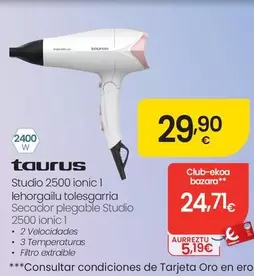 Taurus - Secador Plegable Studio 2500 Ionic 1