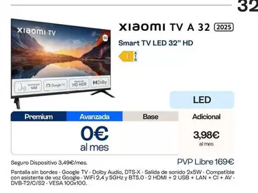 Xiaomi - Smart Tv Led 32" Hd