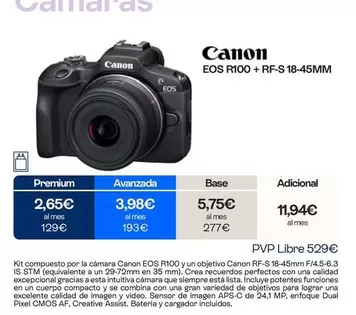 Canon - EOS R100 + RF-S 18-45MM