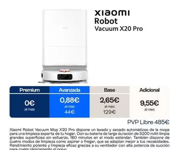 Xiaomi - Robot Vacuum Mop X20 Pro