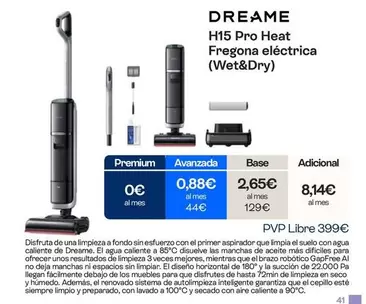 Dreame - H15 Pro Heat Fregona Electrica