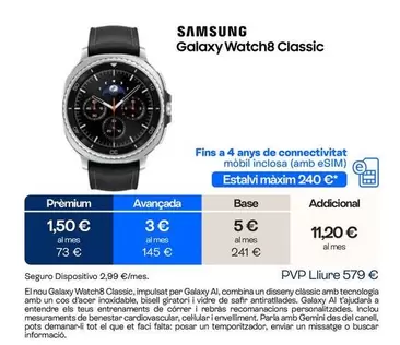 Samsung - Galaxy Watch 8 Classic