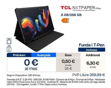 TCL - 8 GB/256 GB