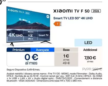 Xiaomi - Smart Tv Led 50" 4K UHD
