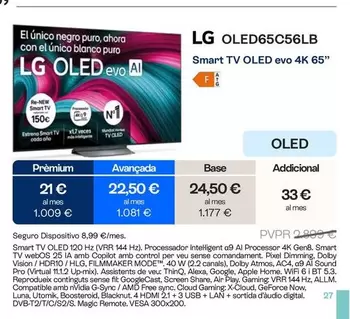 LG - Smart TV OLED Evo 4K 65"