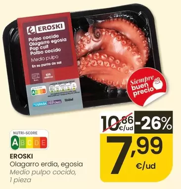 Eroski - Medio Pulpo Cocido