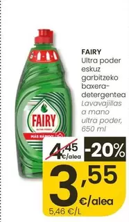 Fairy - Lavavajillas A Mano Ultra Poder