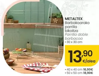 Metaltex - Parrilla Doble Barbacoa