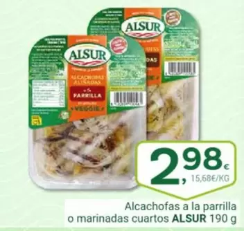 Alsur - Alcachofas A La Parrilla O Marinadas Cuartos