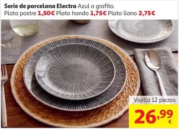 Electra - Serie De Porcelana  Azul O Graffio