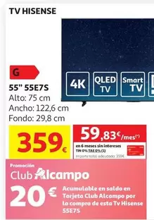 Hisense - Tv 55e7s